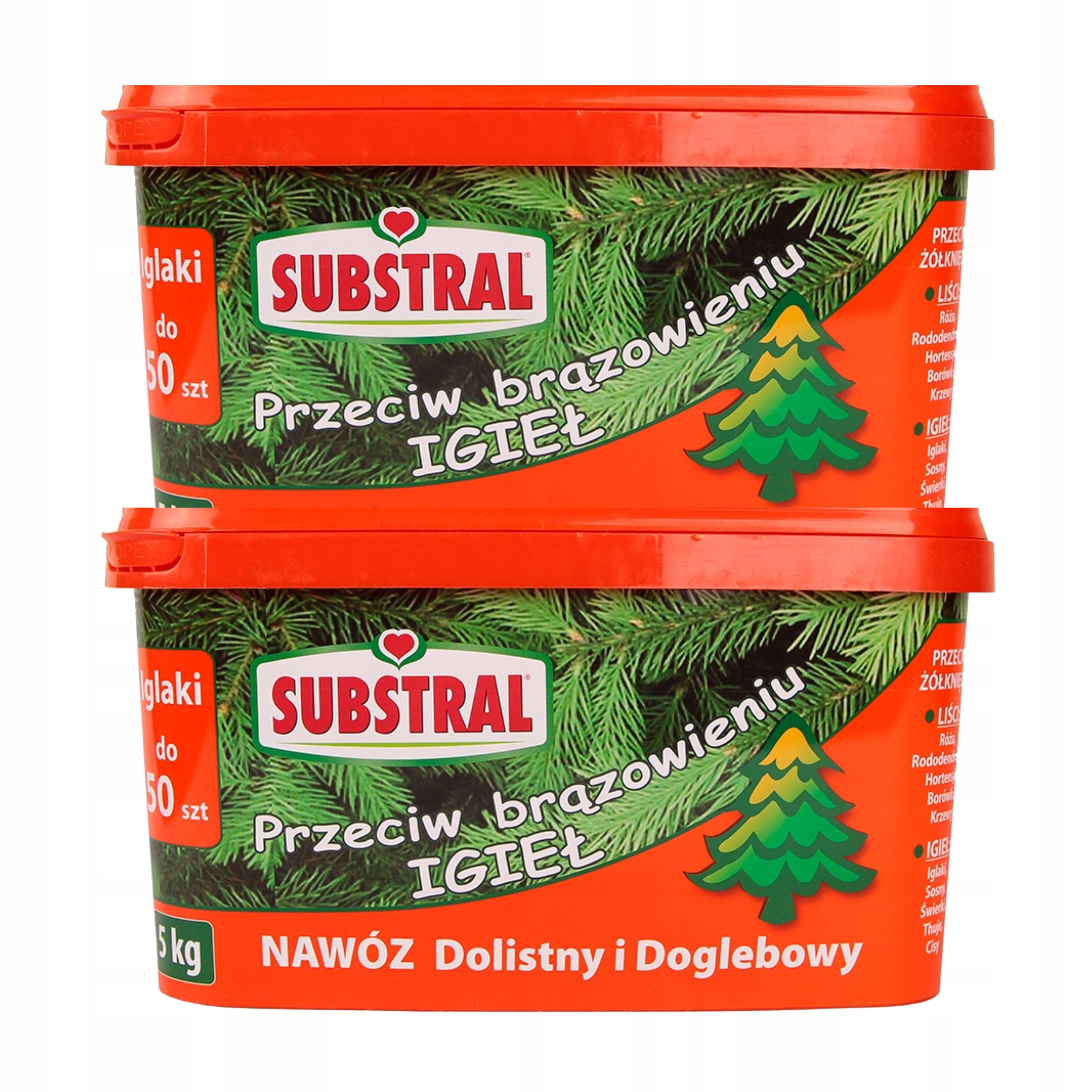 Nawóz do Iglaków Substral Granulat Iglaki 2x5kg Przeciw Brązowieniu Igieł