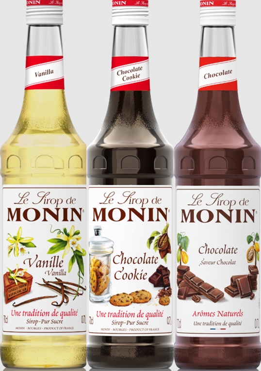 Zestaw syropów do kawy Vanillia, Czekoladowe ciastko, Czekolada