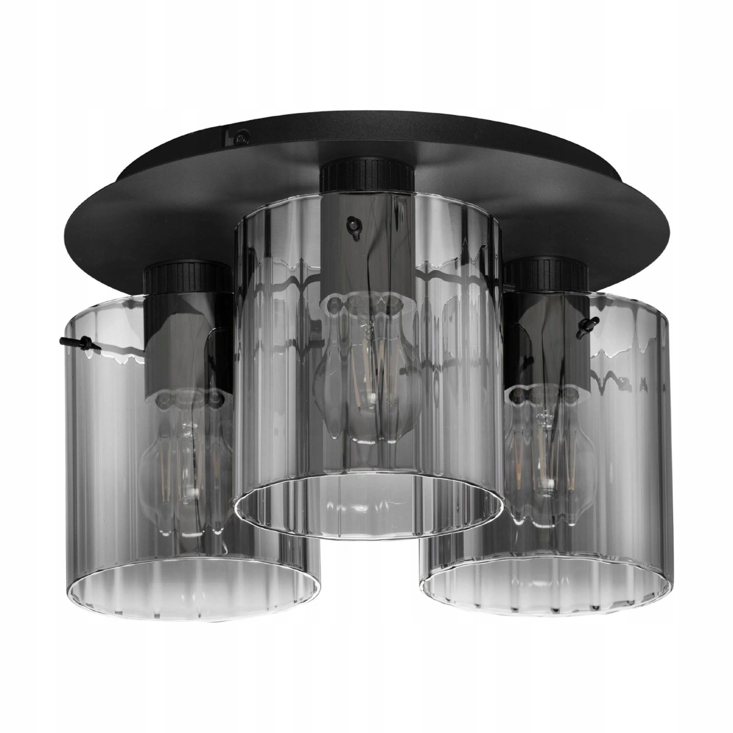 Stropná lampa Nova Luce moderná, elegantná, čierna