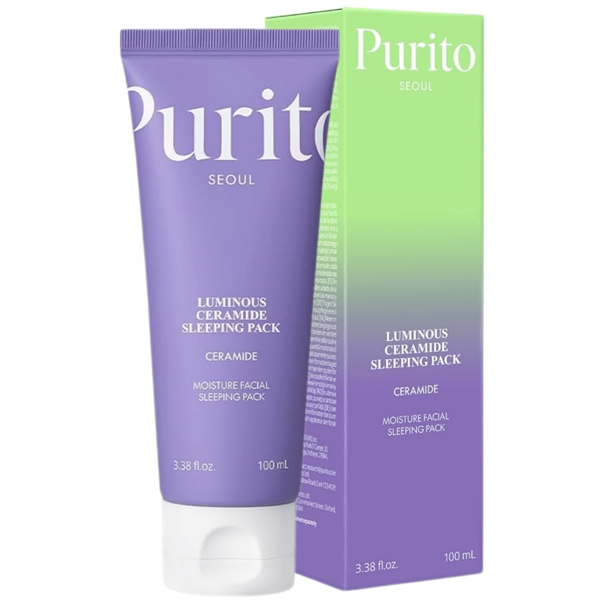 Purito Seoul Rozjasňující noční maska s ceramidy 100 ml krém