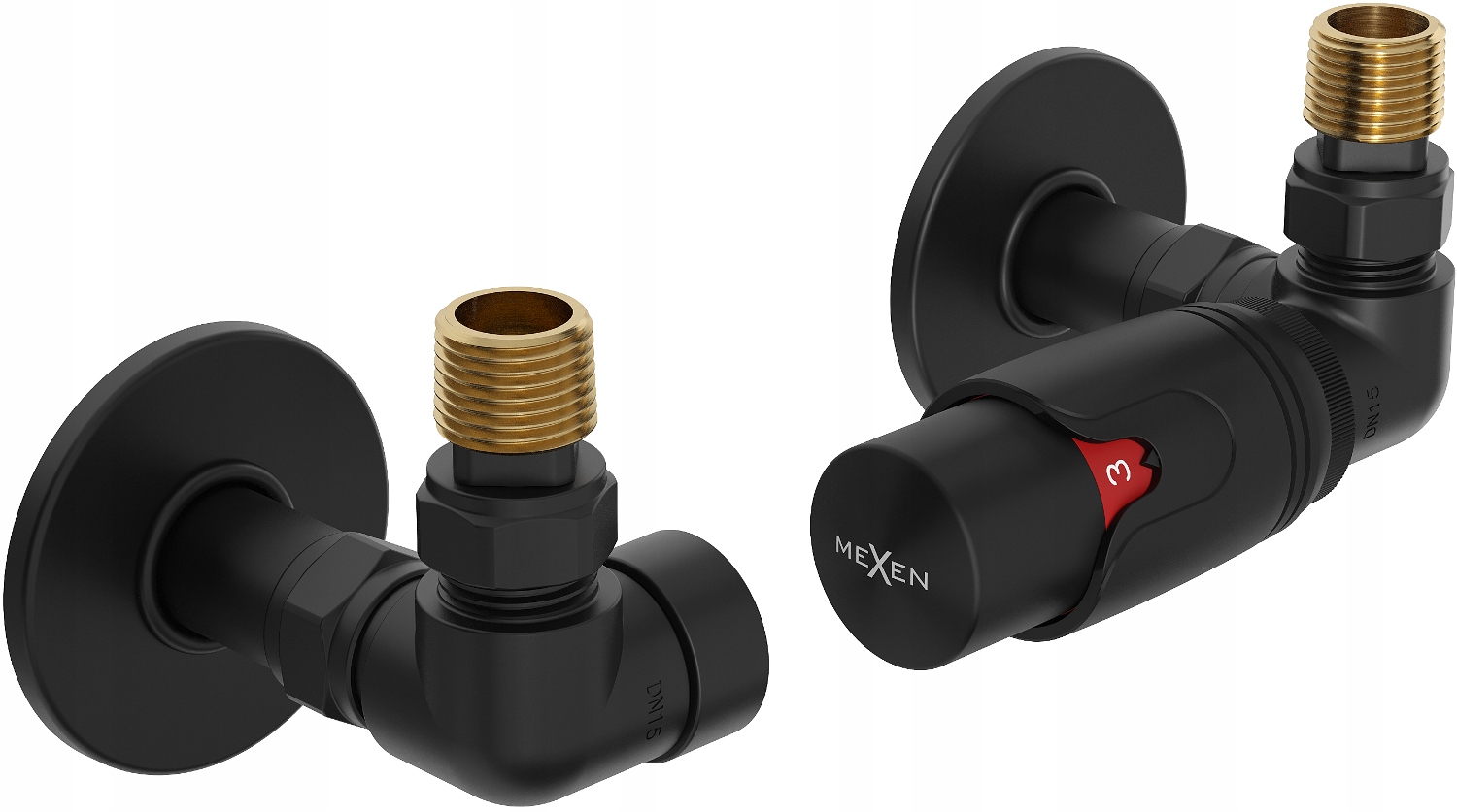Mexen G00 Zestaw Termostatyczny Osiowy Z Maskownicą R Czarny