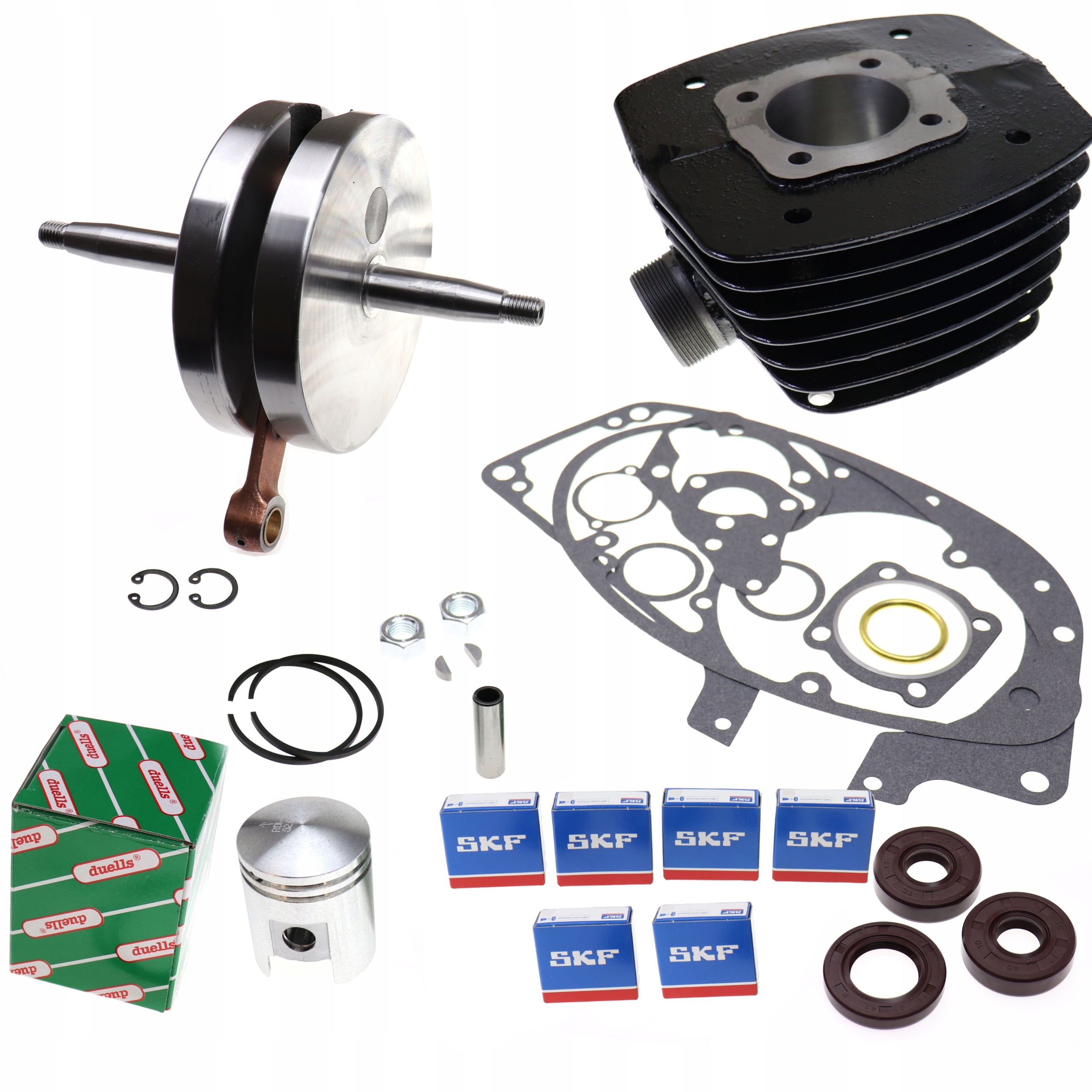 Wsk12533234336 - WSK 125 двигатель поршневой цилиндр чугунный вал подшипника