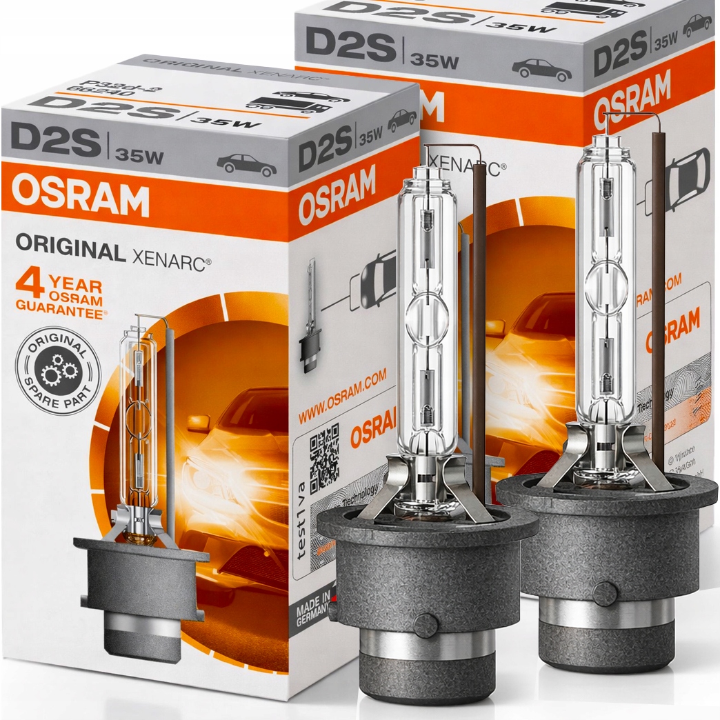 2X D2S Osram Xenarc Original Xenon Žiarovka Xenónový Horák Homologácia Kpl.