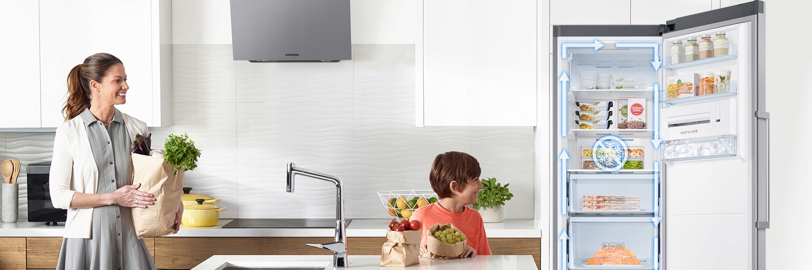 Zamrażarka szufladowa SAMSUNG RZ32M7115S9 EO Wysokość produktu 185.3 cm