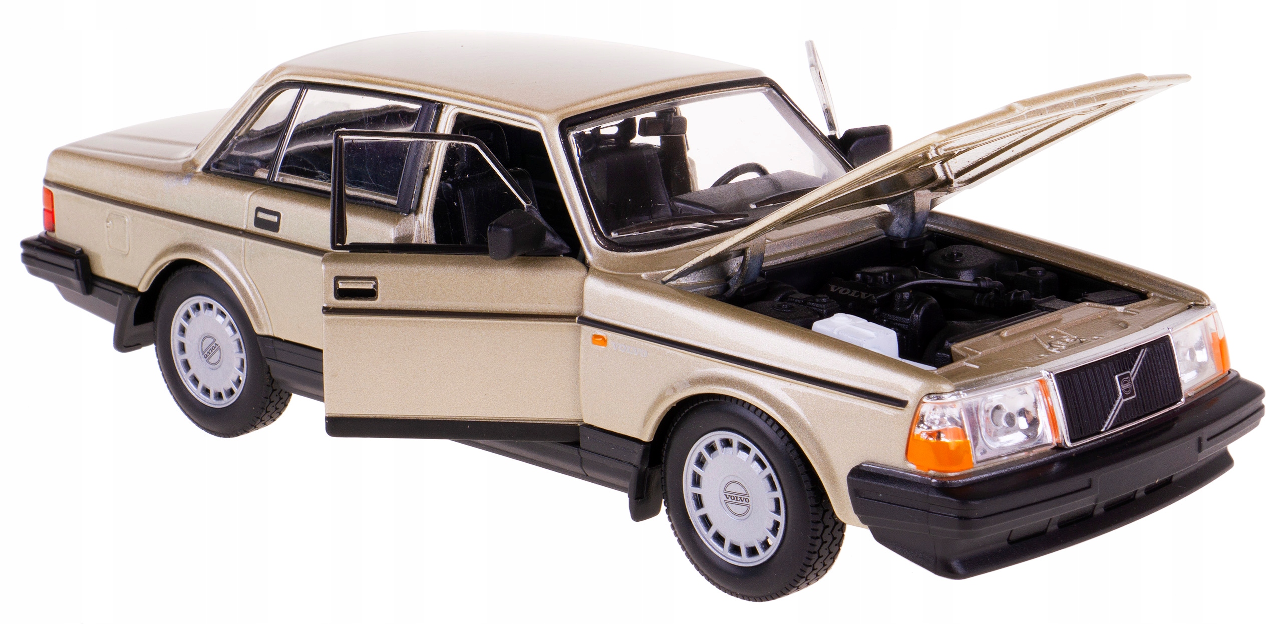 Volvo 240 Gl Model Kovový Welly 1:24 Zlatý
