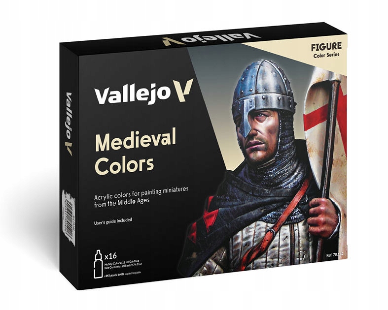 Vallejo 70142 - Zestaw 16 farb Medieval Colors