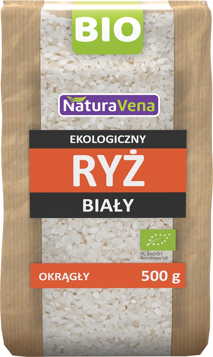 Levně 3X Bílá Kulatý Rýže Bio 500 g Naturavena