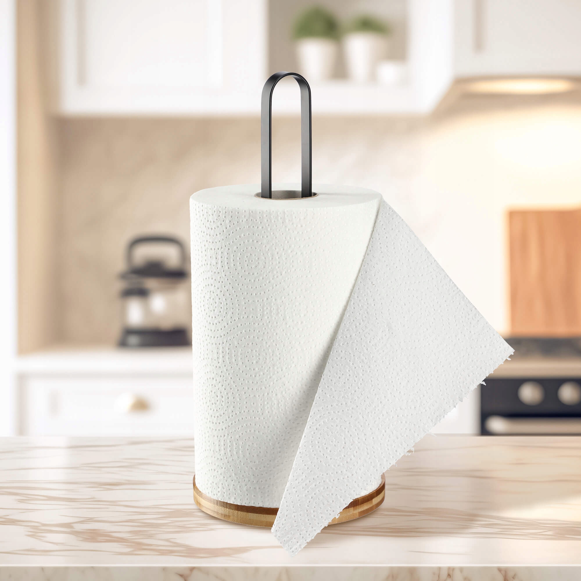 STOJAK NA RĘCZNIK PAPIEROWY METALOWY CZARNY Marka Kadax