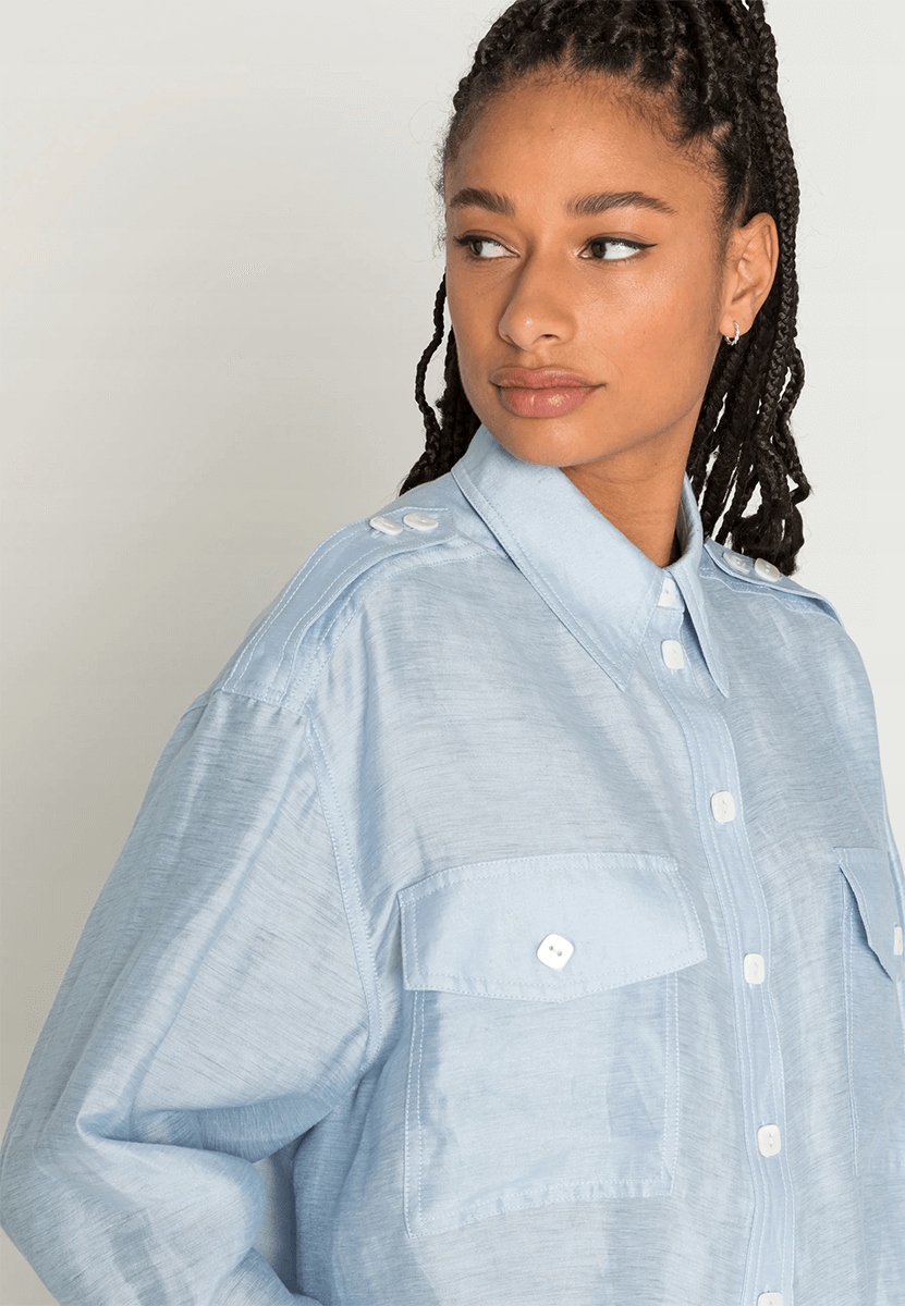 LNIANA KOSZULA R.S OVERSIZE CMEO COLLECTIVE Rękaw długi rękaw