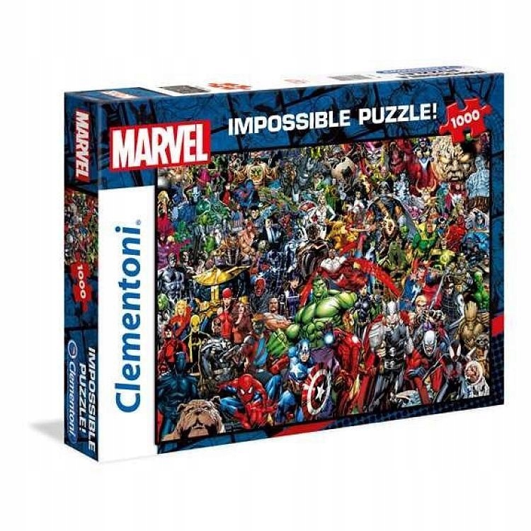 PUZZLE 1000 IMPOSSIBLE MARVEL, CLEMENTONI