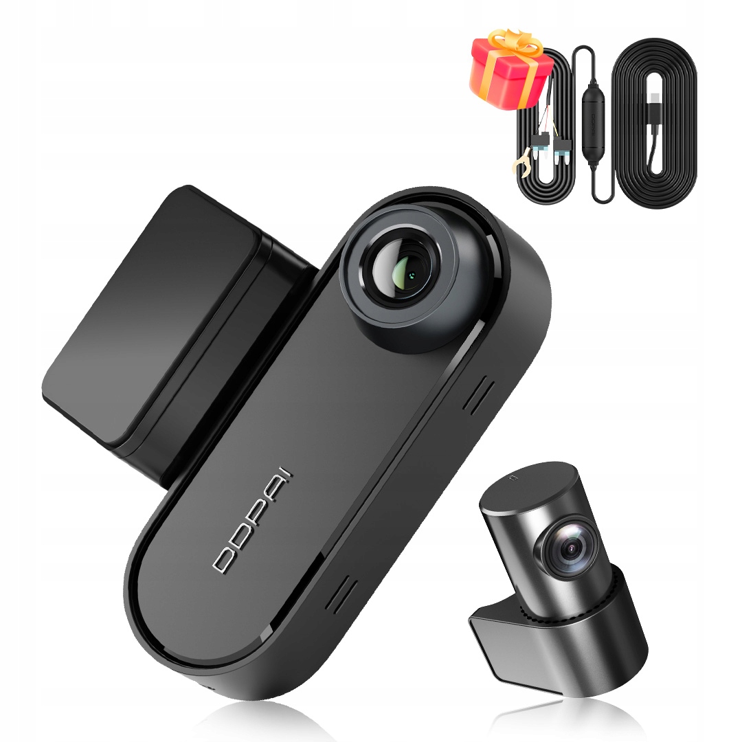 Automobilová Kamera Ddpai Videorekordér N5 Dual Gps+ Zadní Hardwire Kit