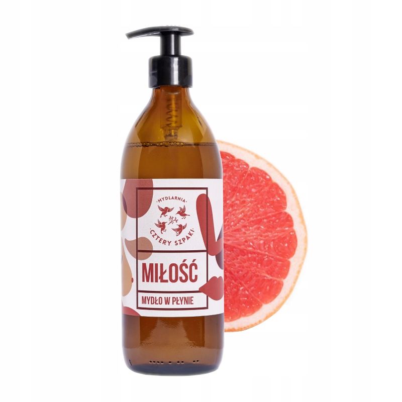 CZTERY SZPAKI Mydło w płynie MIŁOŚĆ 500 ml Szkło Marka Cztery Szpaki