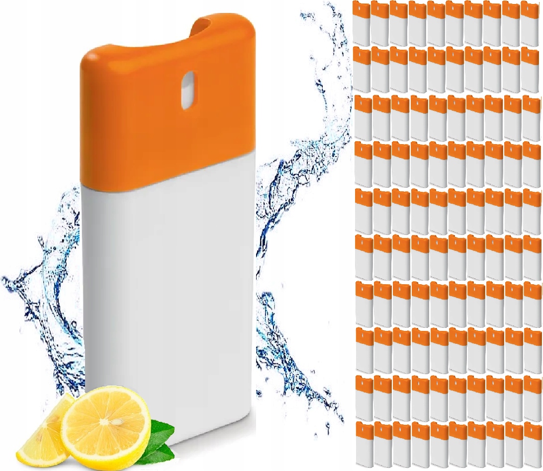 100x Spray Do Dezynfekcji Mycia Rąk Żel Antybakteryjny Zawartość Alko. 62%