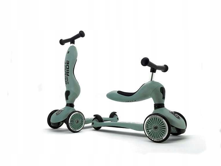 Scoot and Ride Highwaykick1 2w1 Jeździk i Hulajnoga 1-5 lat Forest