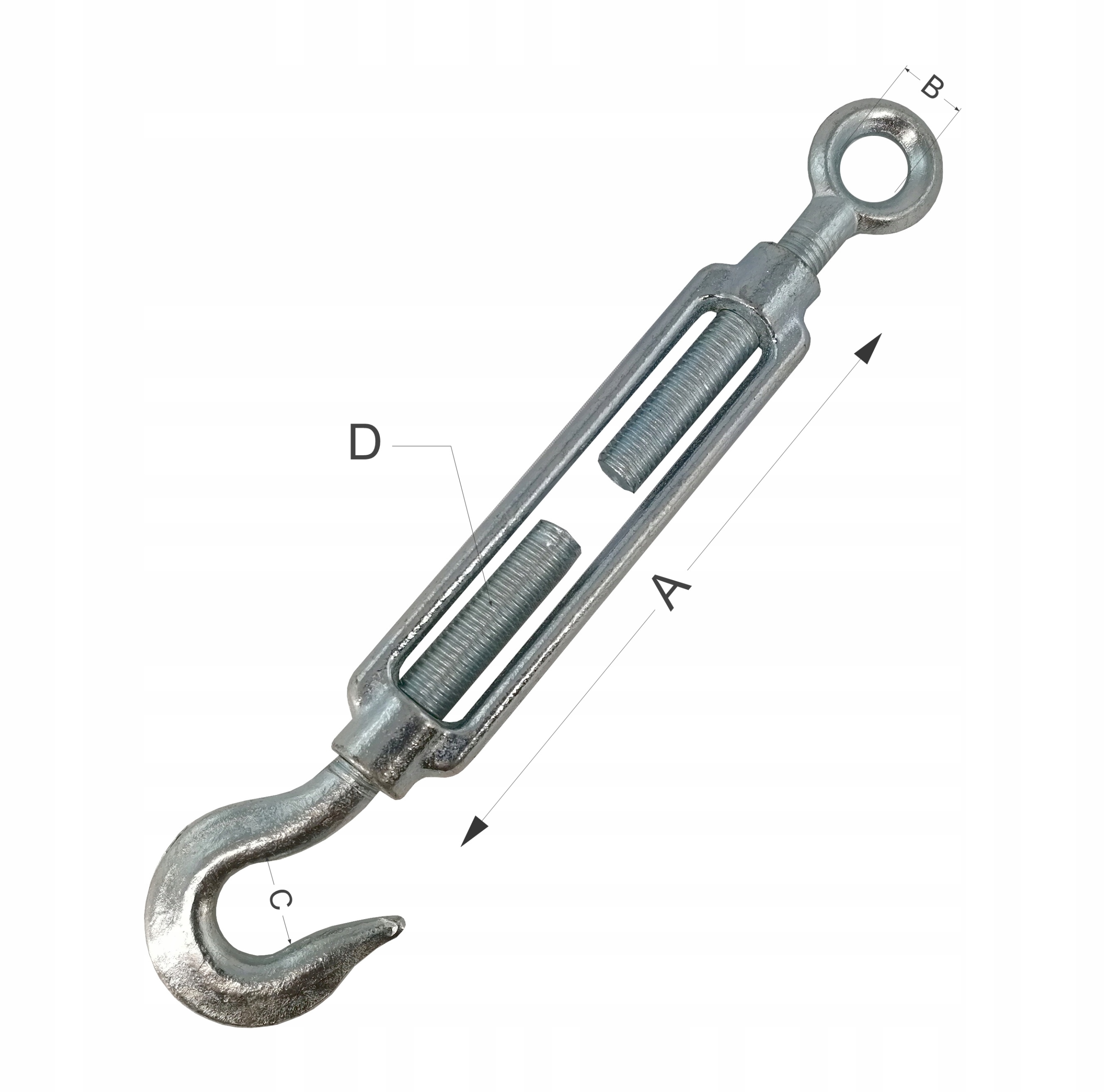 ŚRUBA RZYMSKA NAPINACZ NAPINAJĄCA LINY HAK OKO M10 Liczba m² w ofercie 10 m²