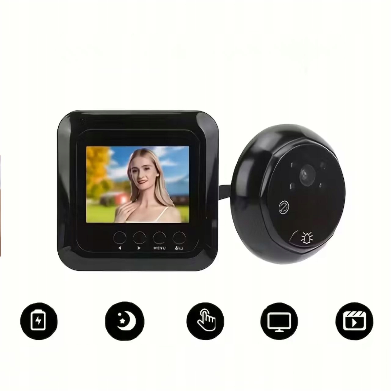 Inteligentní Kukátko s kamerou 120° Jidáš Mini Kamera pro dveře Noční vidění