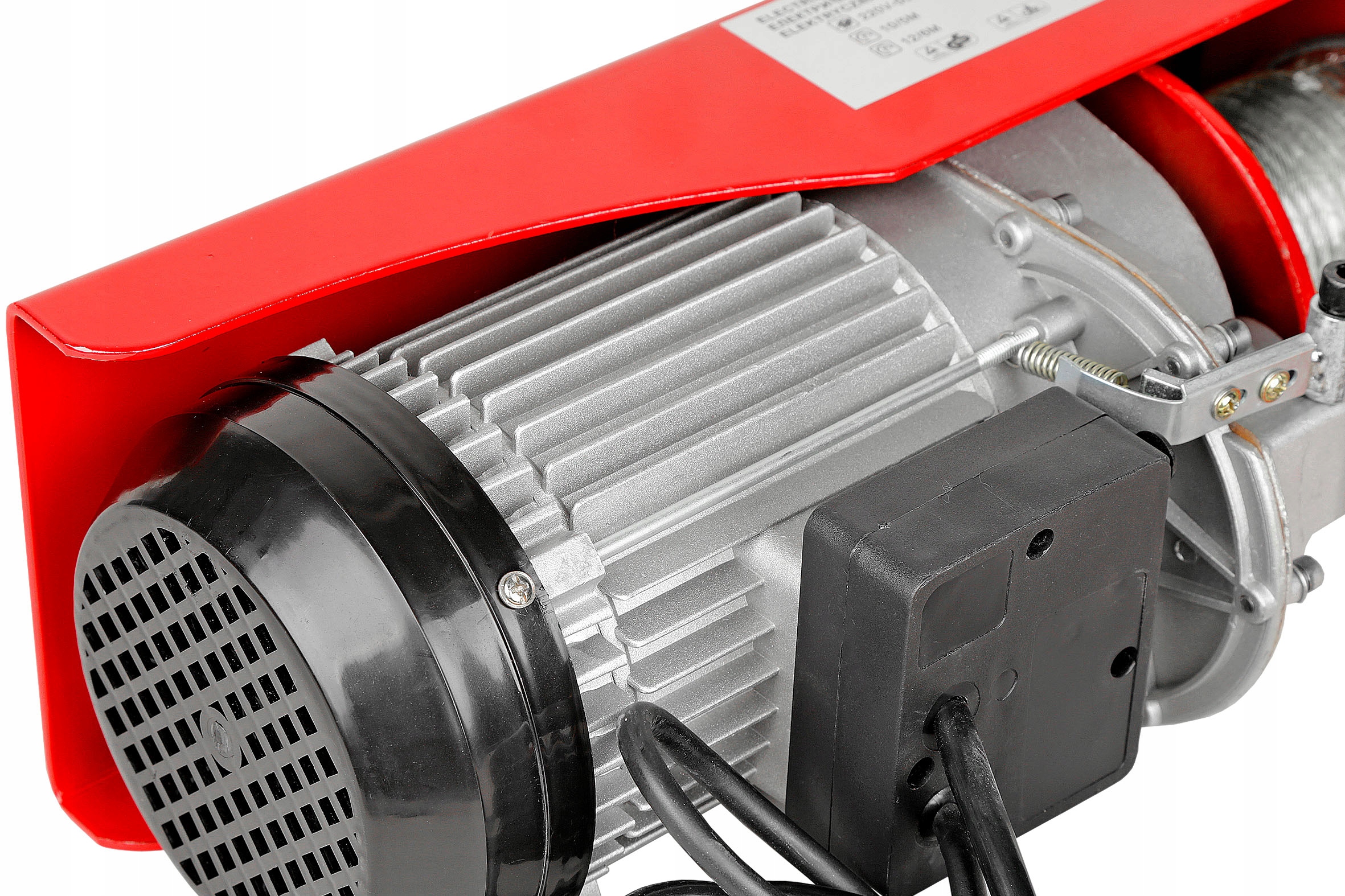 WYCIĄGARKA ELEKTRYCZNA WCIĄGARKA 800KG 2000W LINOW SUWNICA STEROWANA HJ207 Zasilanie sieciowe