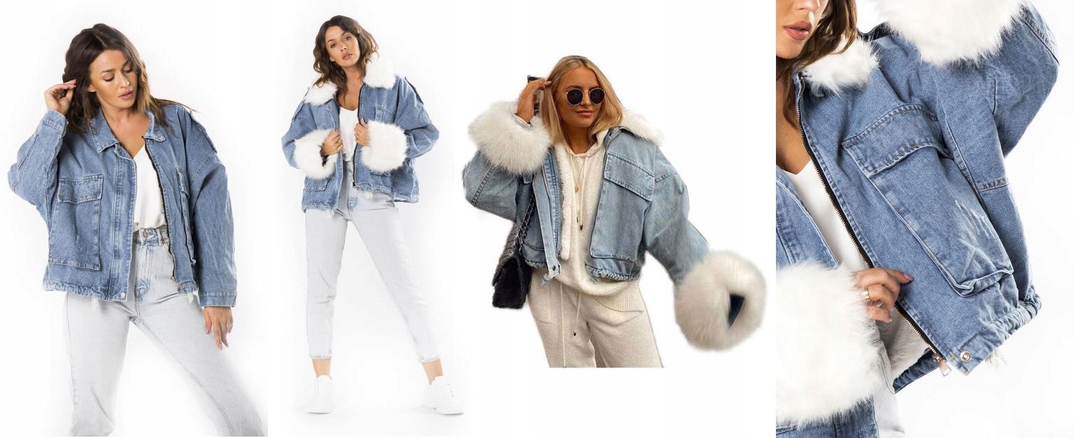 

Kurtka Jeansowa Z Futerkiem Katana Futerko Miś S