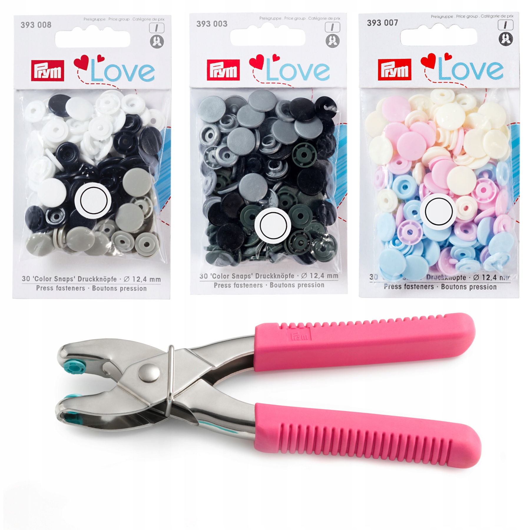 Ruční napaječka děrovačka Prym sada nástavců sada nap 90 kusů