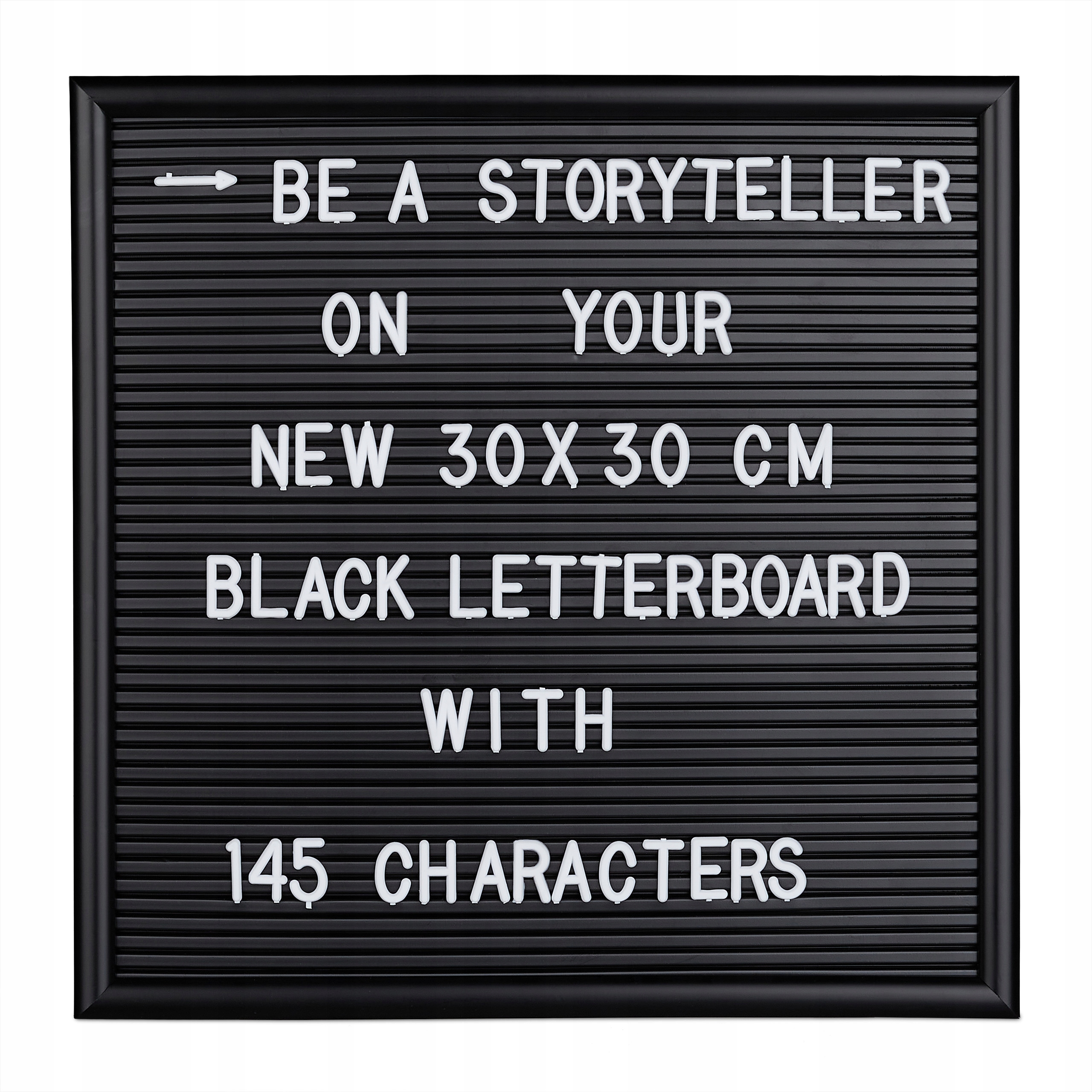 Relaxdays tablica z literami 30x30