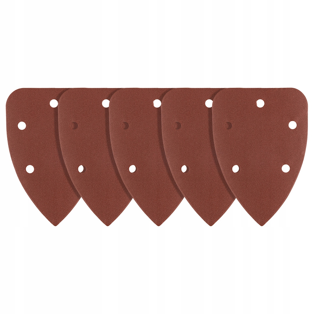 Papiery ścierne żelazko, na rzep 98 x 140 mm, P100, 5 szt., z 5 otworami,