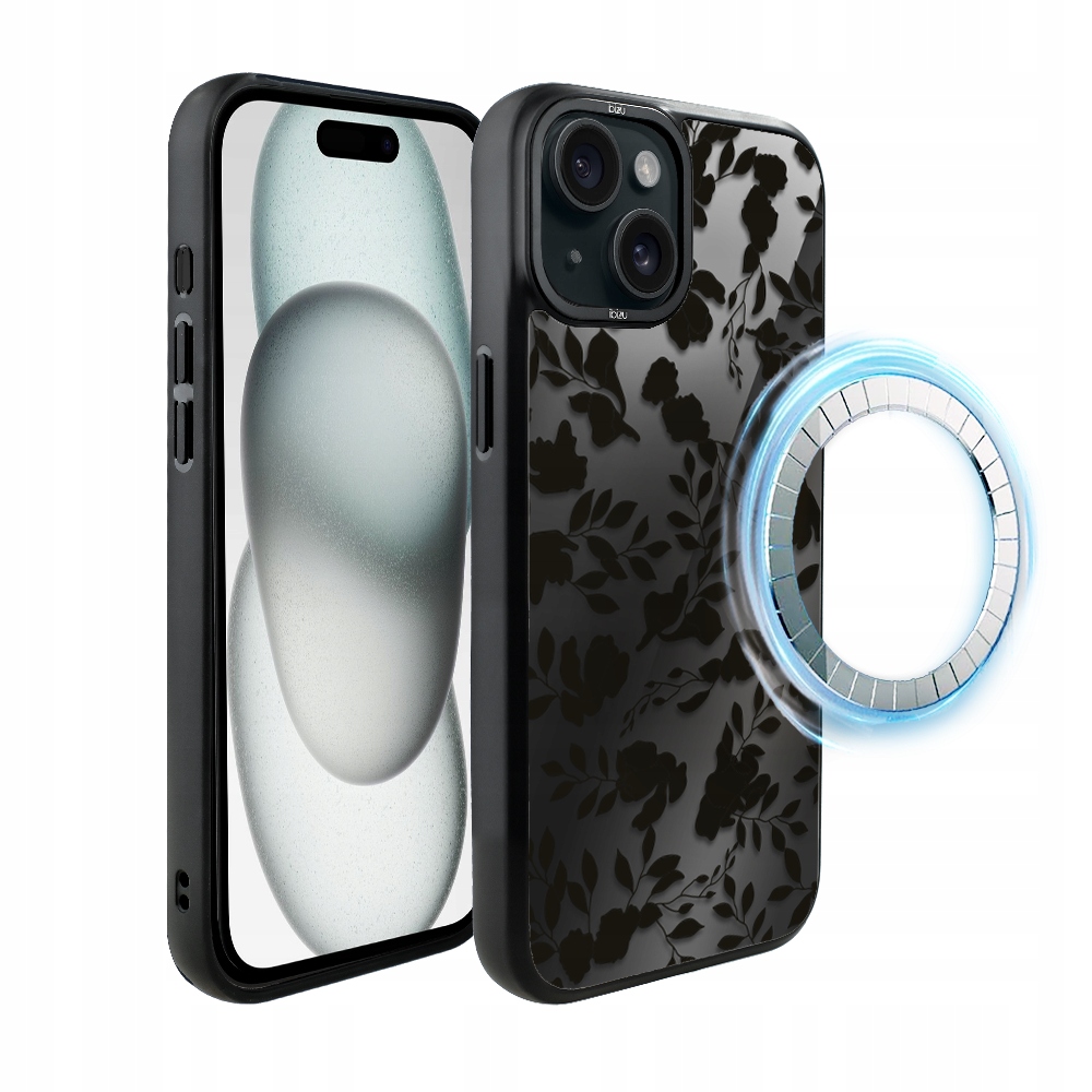 Pouzdro pro iPhone 15 Ibizu DropGuard Matt s MagSafe, stín listů