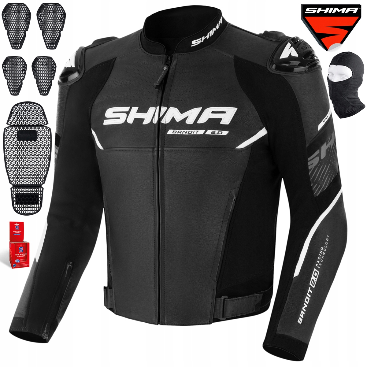 Motocyklová Bunda Shima Bandit 2.0 Men Blk Pánska Kožená Darčeky