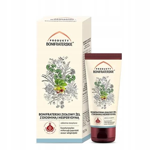 

Produkty Bonifraterskie Ziołowy żel z diosminą,50g
