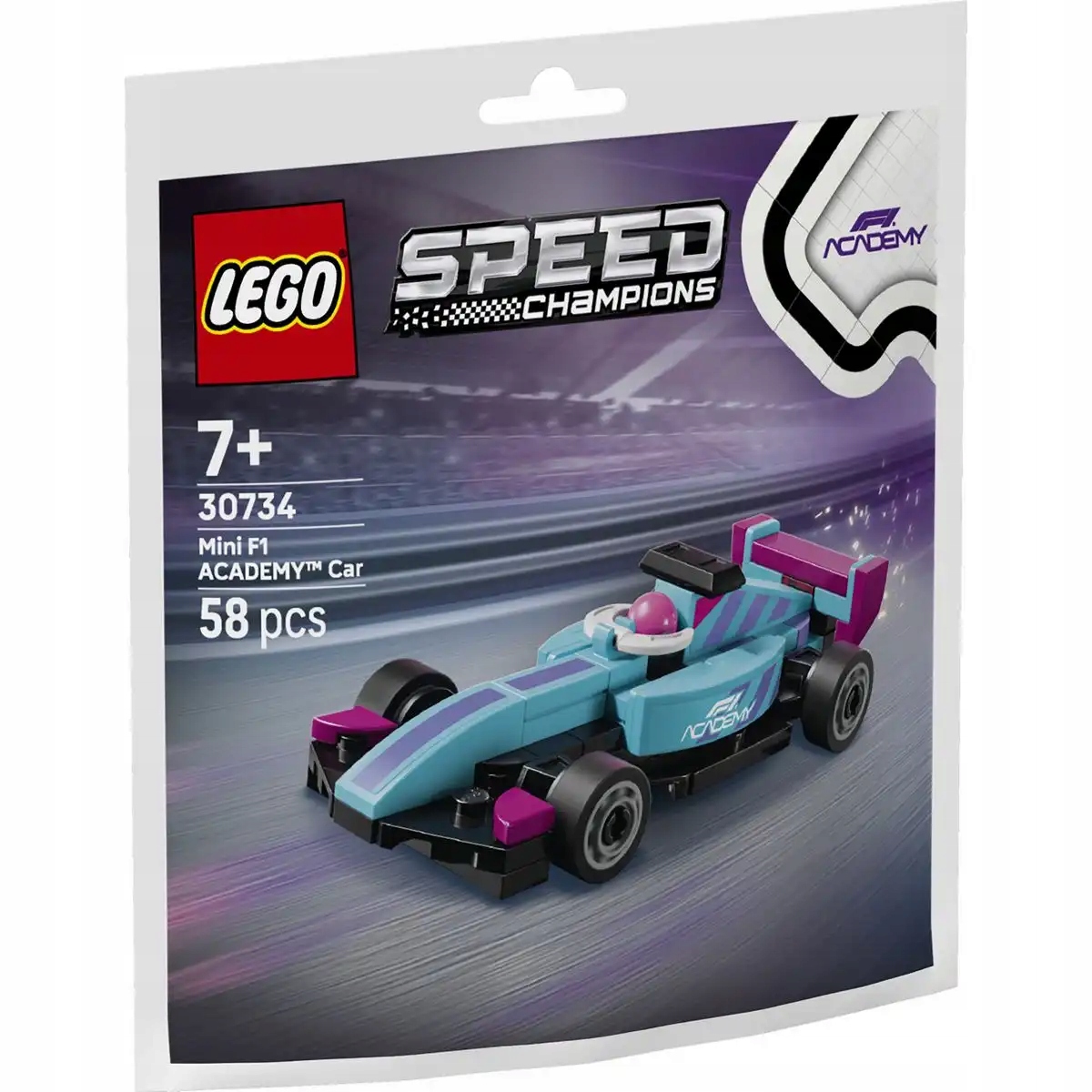 LEGO SPEED CHAMPIONS 30734 MAŁY BOLID F1 ACADEMY