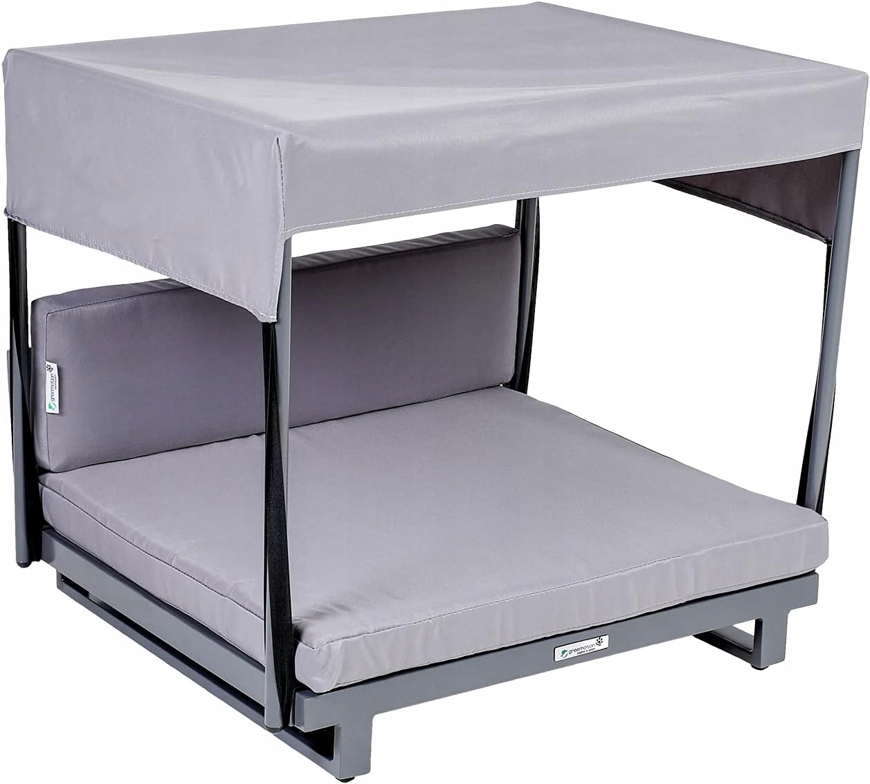 Legowisko kanapa dla psa z baldachimem do ogrodu na taras rozmiar M