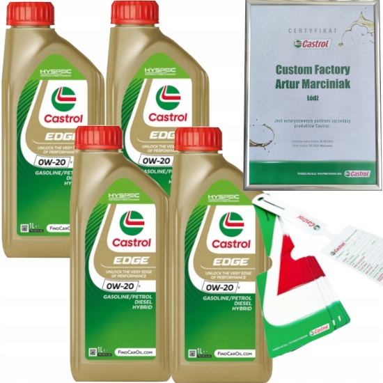 CASTROL EDGE 0W20 V 4L VOLVO VCC RBS0-2AE + ZAWIESZKA