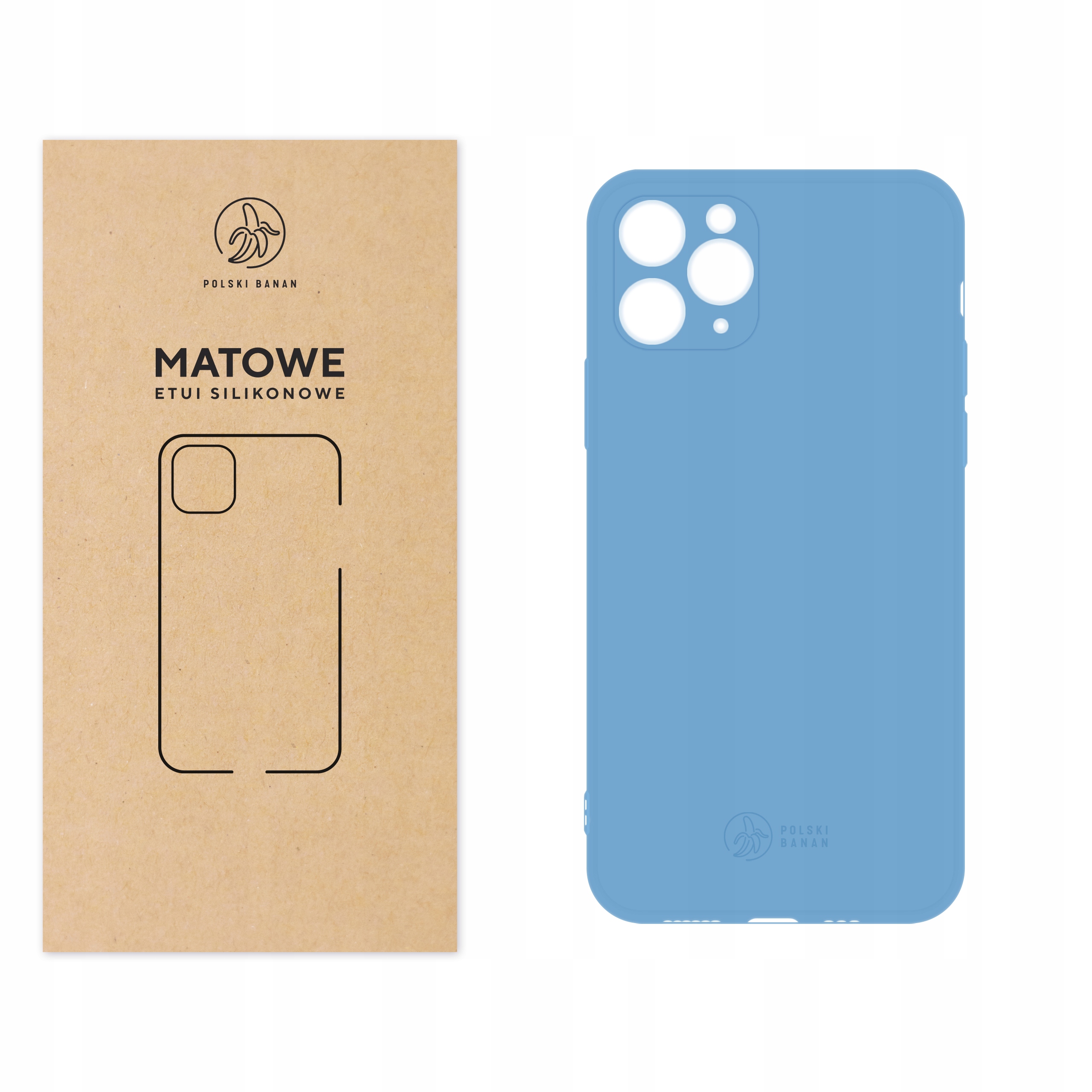 

Etui Matowe do iPhone 11 Pro błękitne