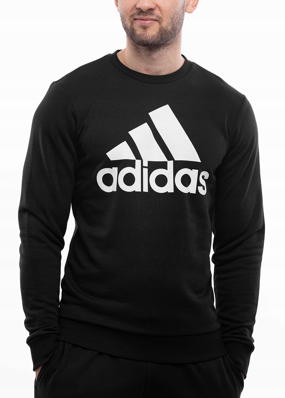 adidas pánská mikina crewneck, bavlněný svetr s logem vel M