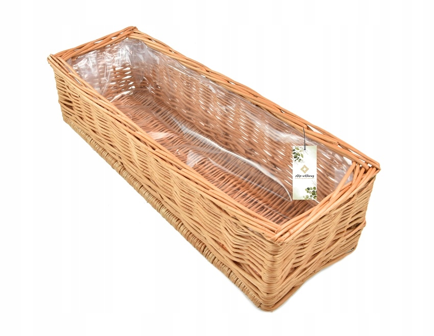 Balkonový truhlík na květiny Balkonová proutěná krytka z proutí 80 cm F