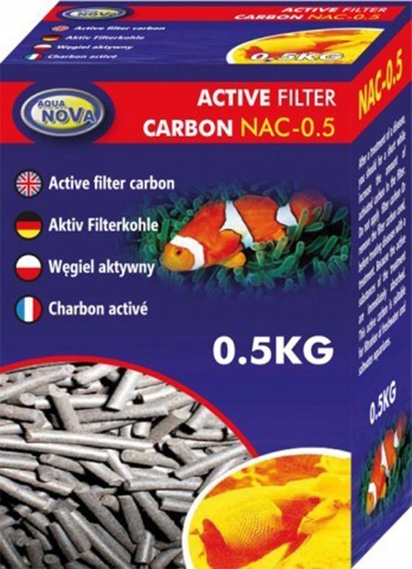 

NAC-0.5 Węgiel aktywny do akwarium 0,5kg Aqua Nova
