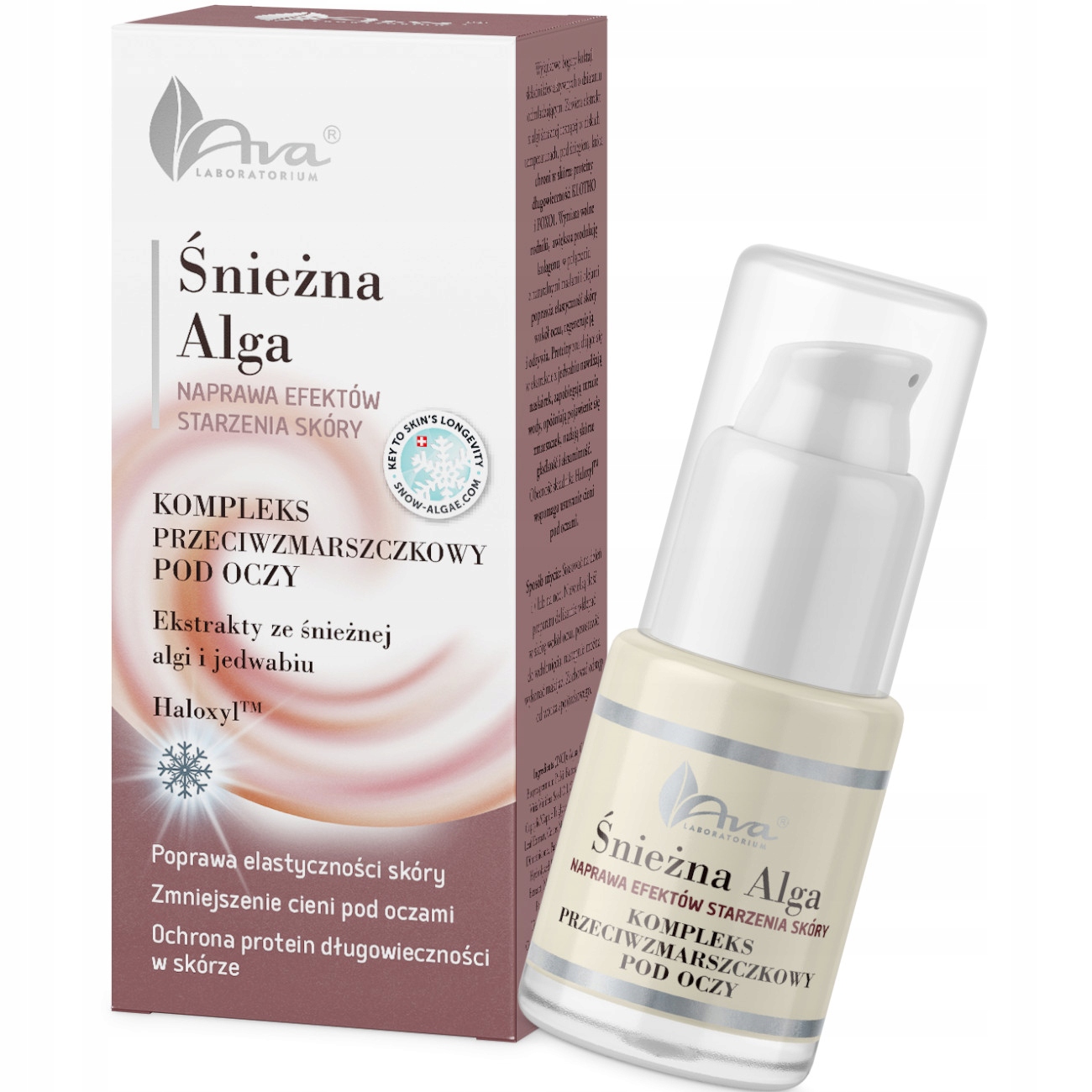 AVA ŚNIEŻNA ALGA KREM POD OCZY przeciwzmarszczkowy