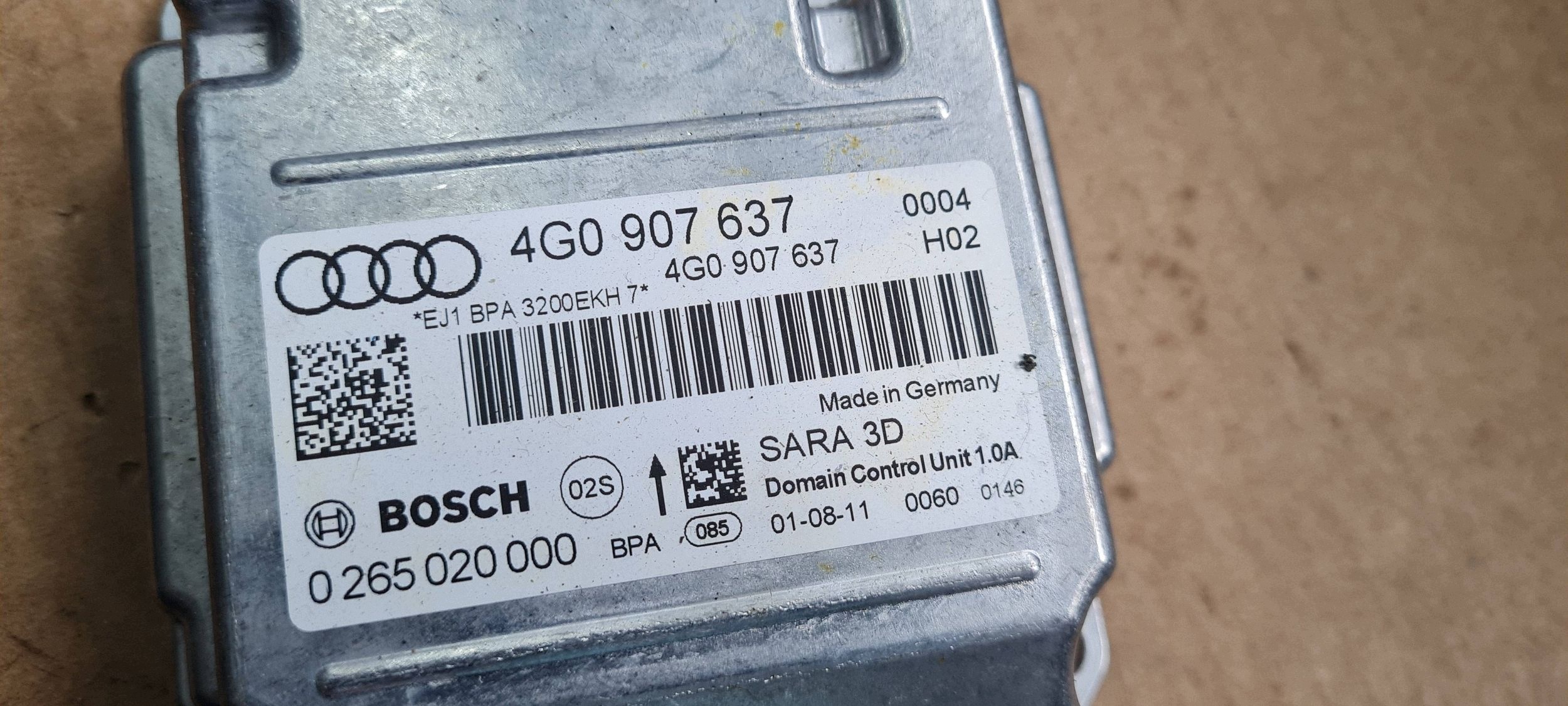 A6 C7 4G module control unit PRZYSPIESZENIA 4G0907637 A7 4G