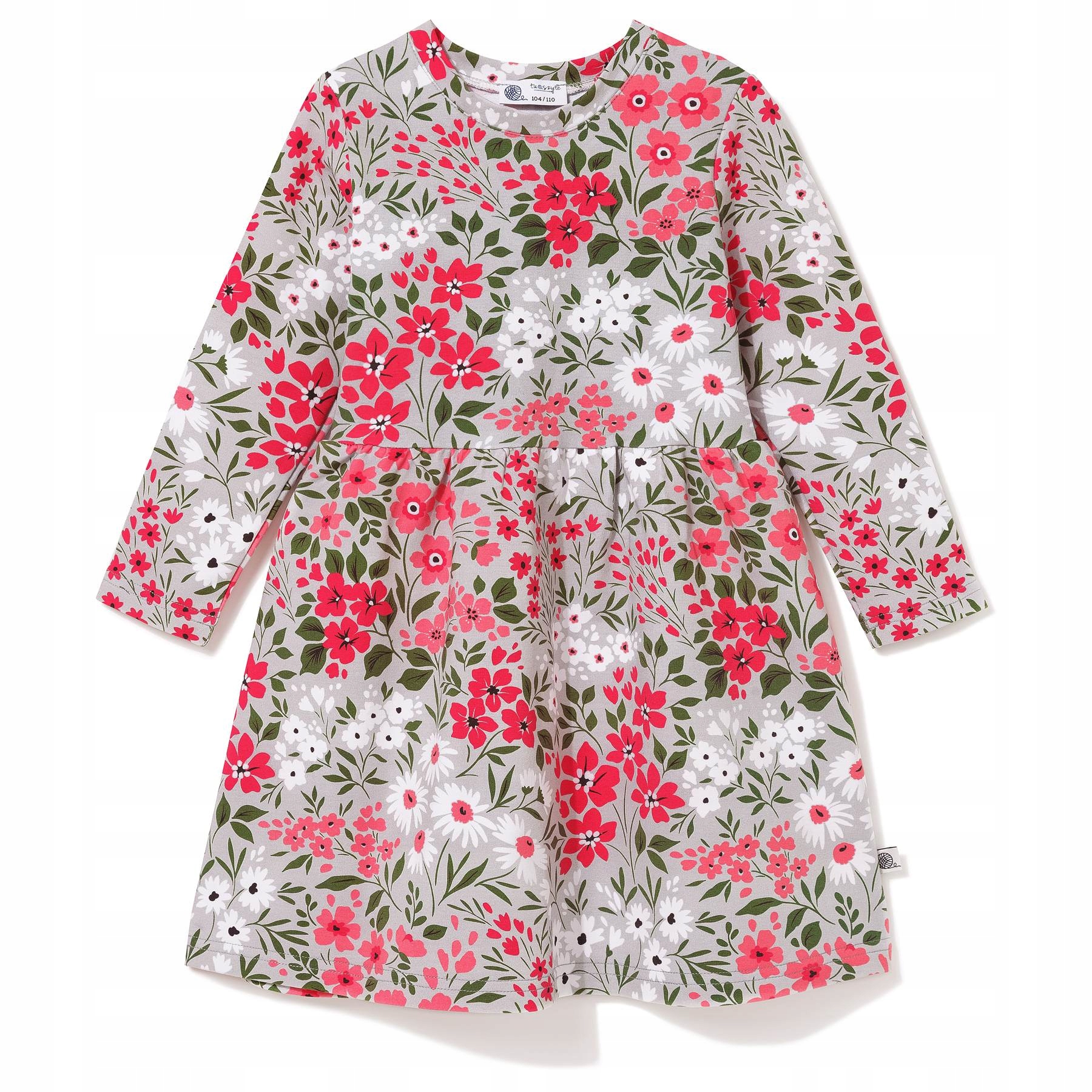 TuSzyte Šaty s dlouhým rukávem, pro maminku, bavlněná Pl vel. L