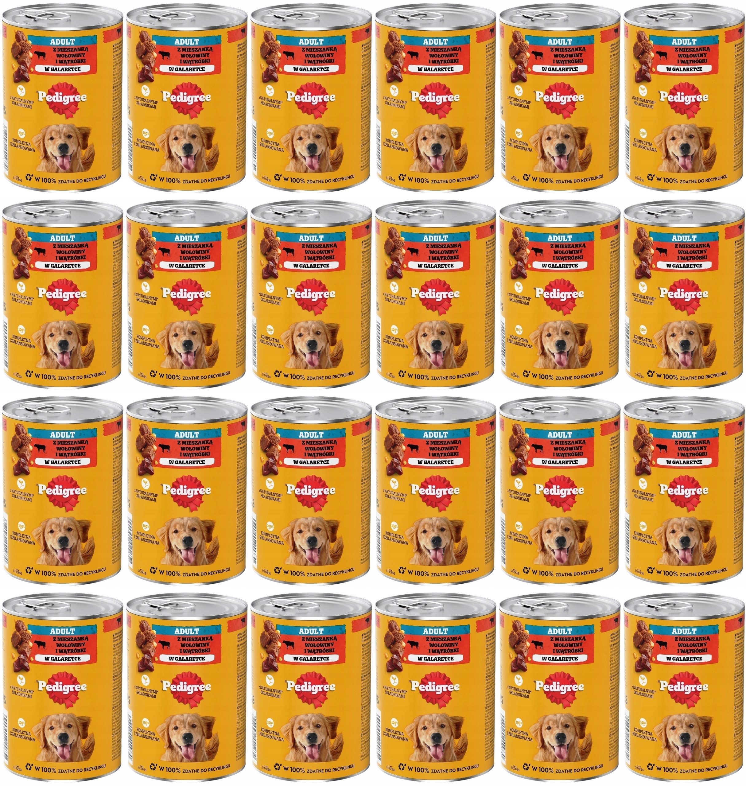 Levně Pedigree Adult Hovězí maso v želé 24 x 400 g