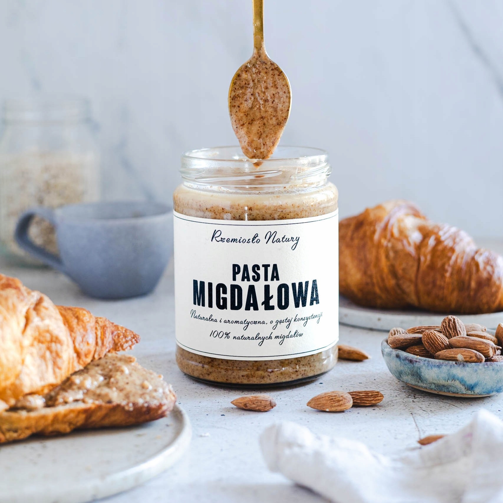 PASTA MIGDAŁOWA 100% Z MIGDAŁÓW 500g - Rzemiosło Natury Marka Rzemiosło Natury