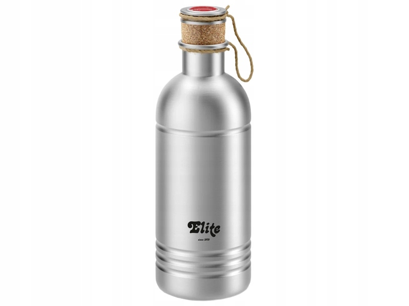 Bidon Elite Vintage Alu 600 ml Srebrny