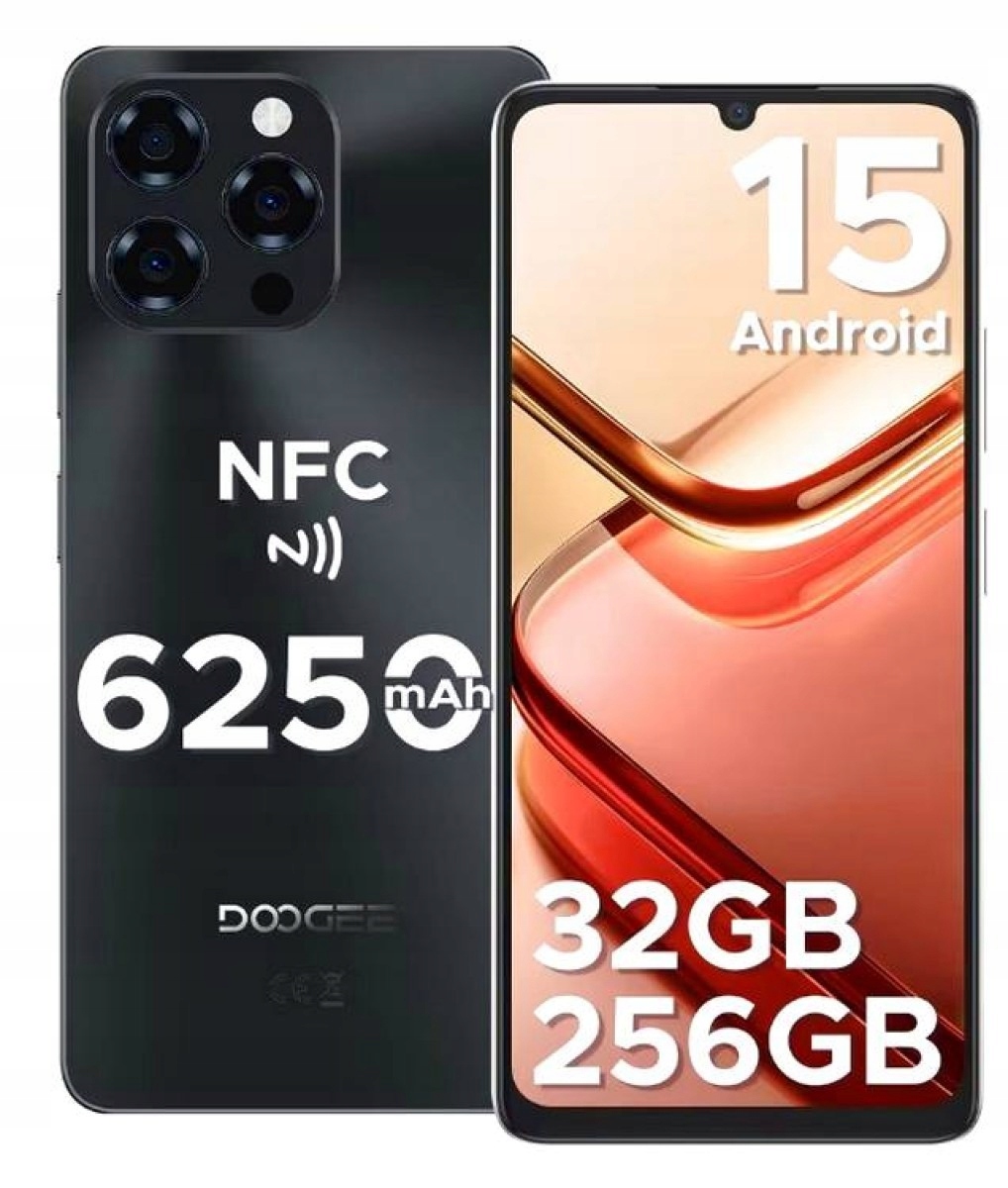 Smartfon DOOGEE Note 58 pro 32 GB / 256 GB 4G (LTE) czarny