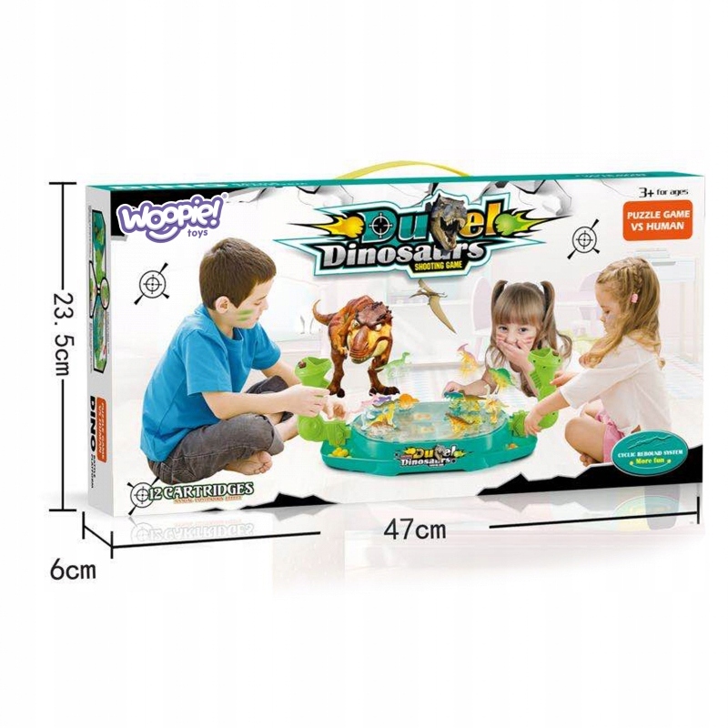 WOOPIE Bitwa Dinozaurów Gra Zręcznościowa Strzelanka Wiek dziecka 3 lata +