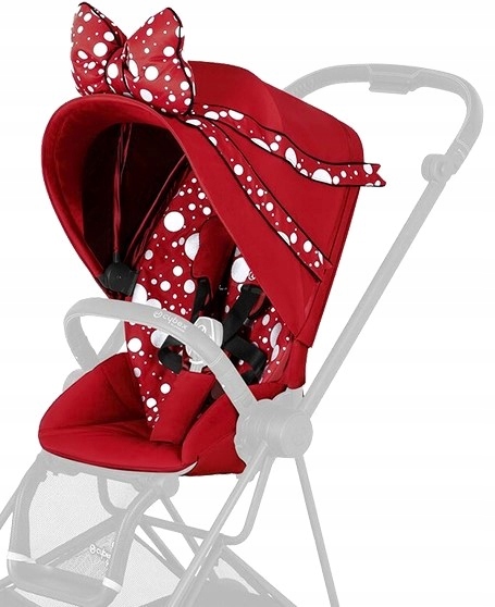 Cybex Mios 2.0 Lux Tapicerka Petticoat By Jeremy Scott, Red Bow Myszka Miki