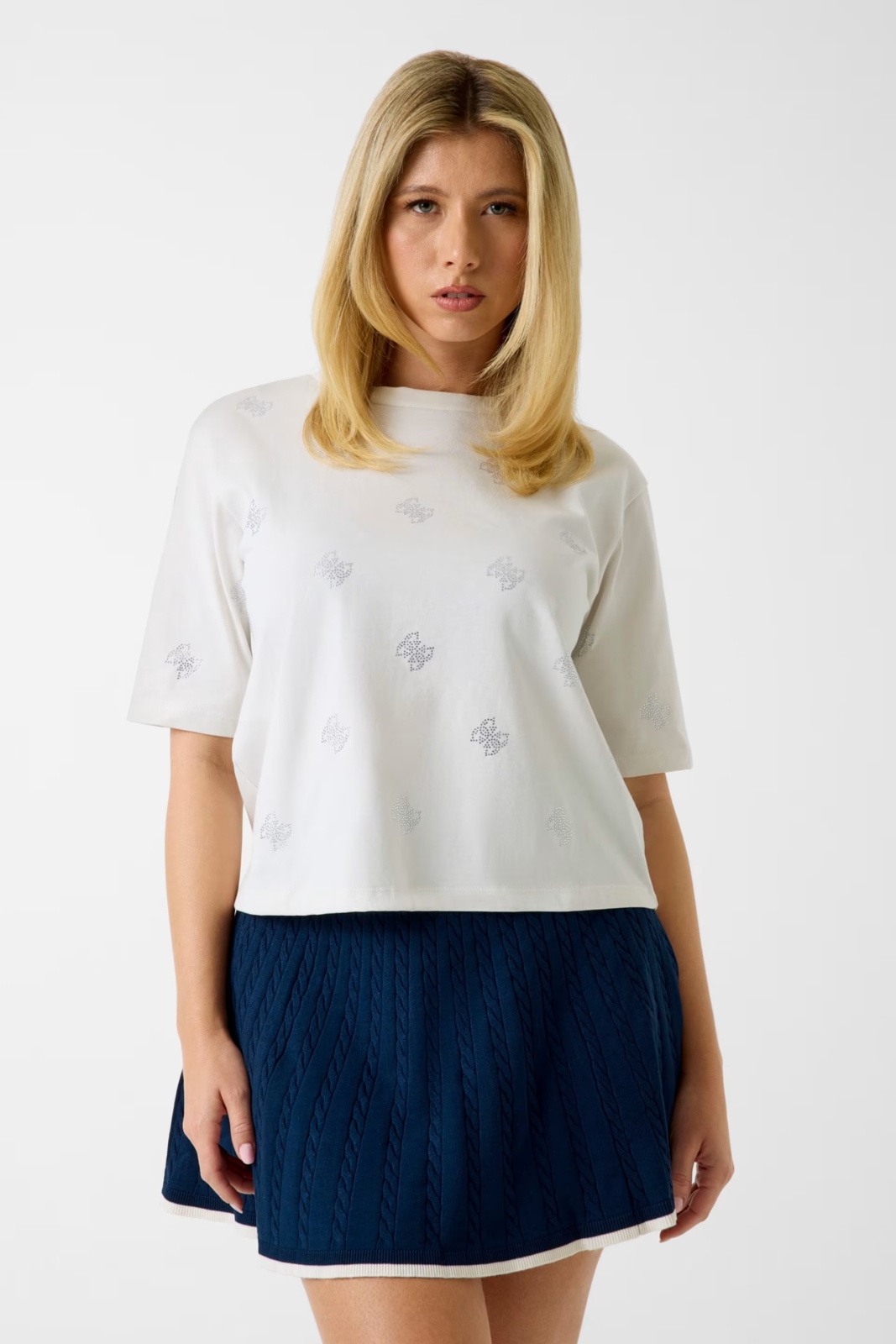 Dámské triko Guess silvy 4g ss cn t-shirt