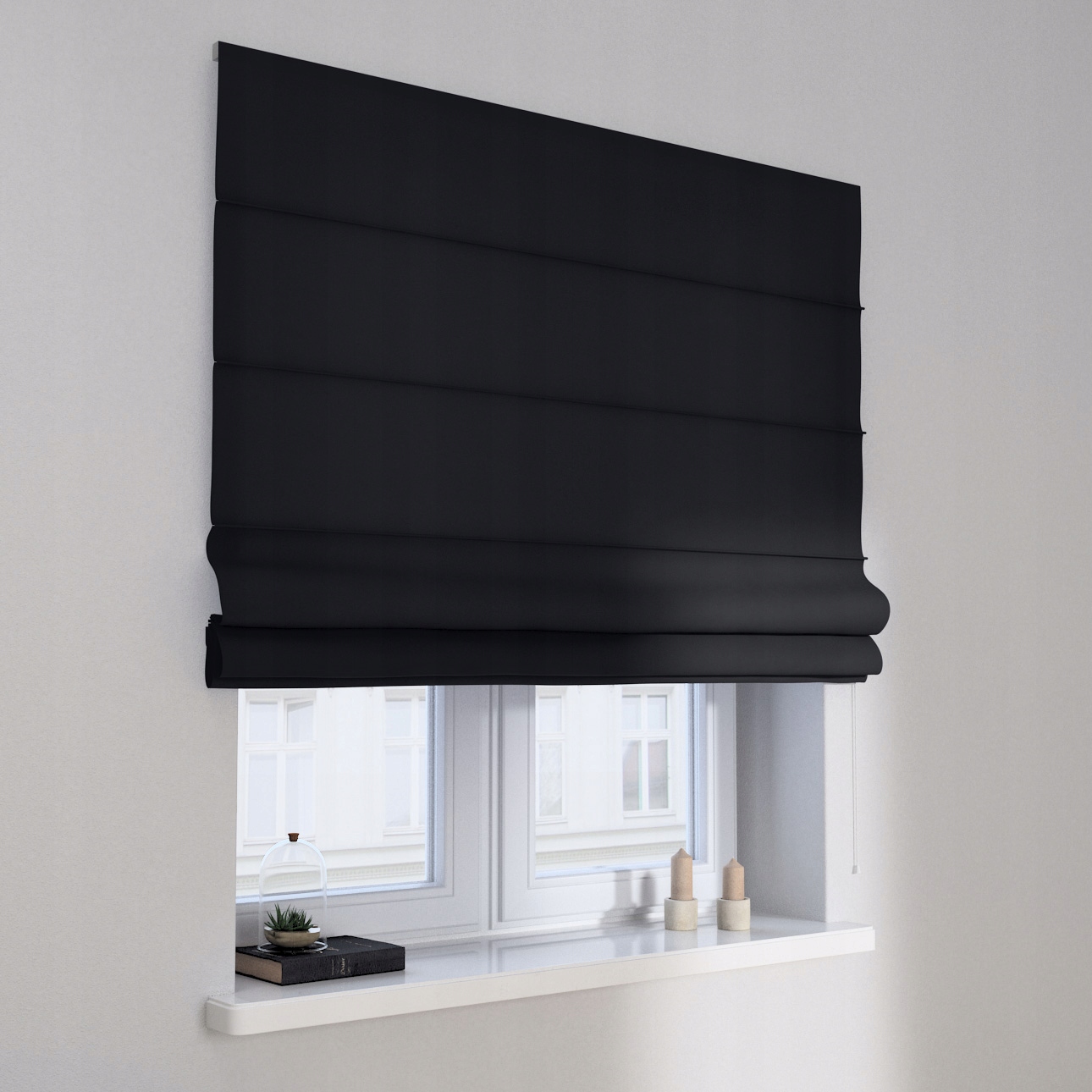 Hotová rímska roleta Capri 160x170 cm čierna