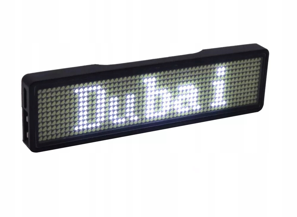 Programowalny wyświetlacz LED sterowany przez Bluetooth biały