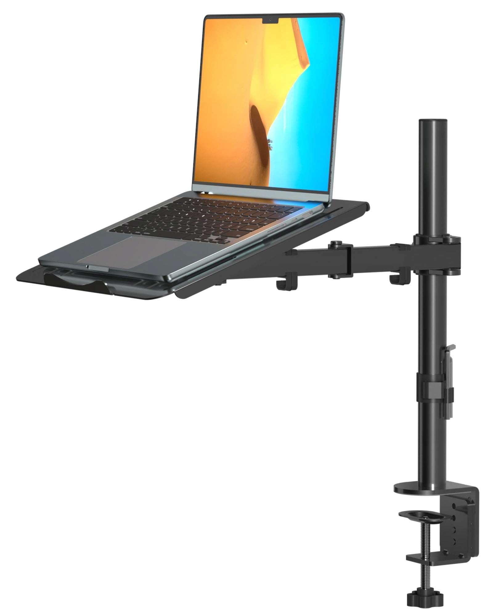 Suptek Nastavitelné rameno pro monitor s podstavcem a držákem pro notebook