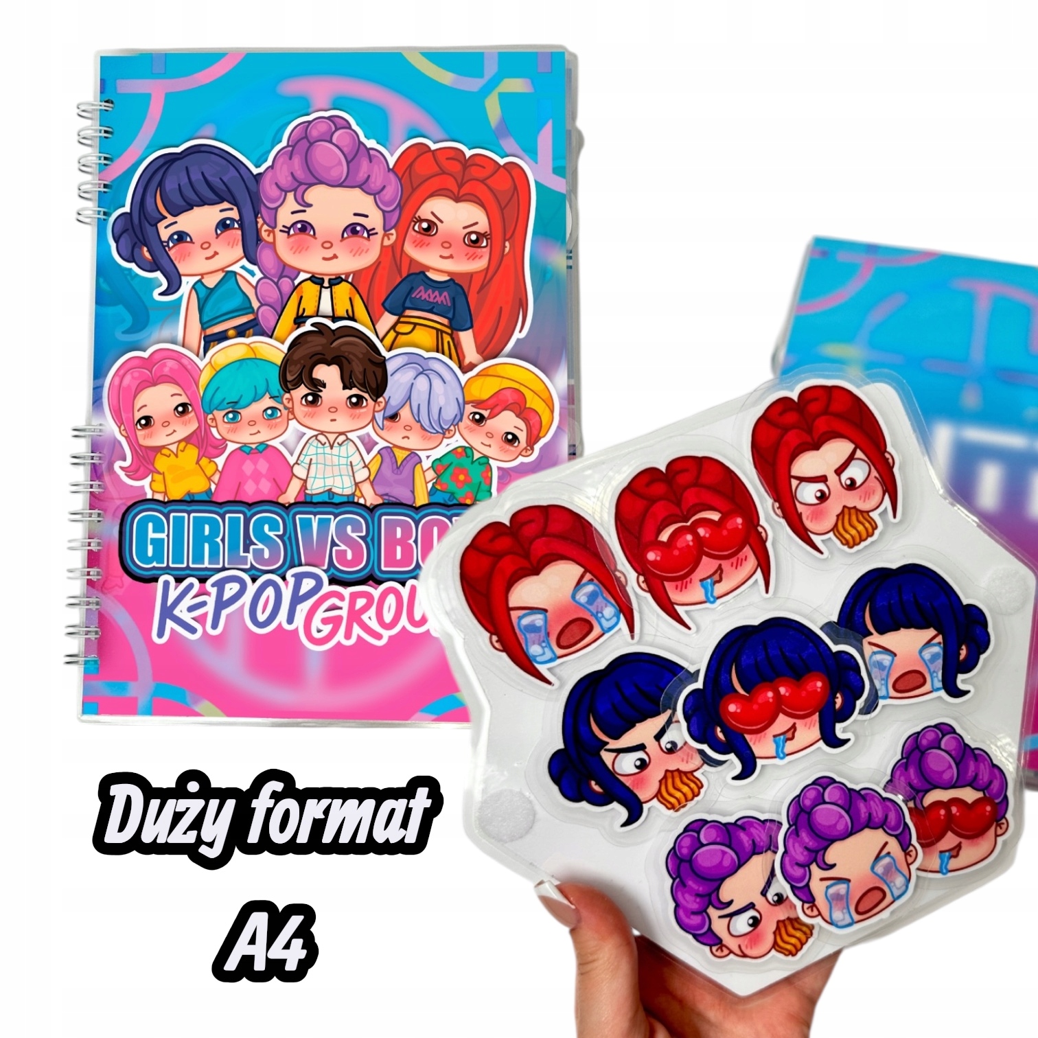 Kniha na suchý zip K-pop formát A4