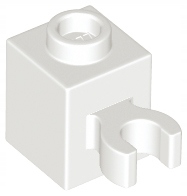 

Lego 30241b klocek z uchwytem 1x1 biały 1 szt N